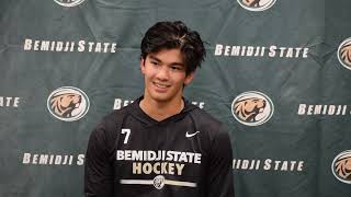 Bemidji State Mens Hockey Postgame Interviews Nov 2 2024 [upl. by Ettelohcin]