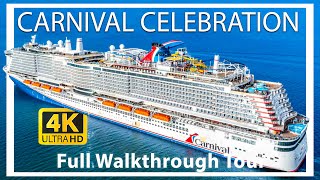 Carnival Celebration  Full Walkthrough Cruise Ship Tour 2024  Roller Coaster amp Water Park   2024 [upl. by Ybor]