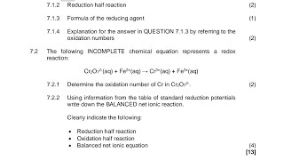 Grade 11 Redox reactions Practice questions Physical science [upl. by Asiole956]