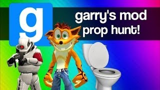 Gmod Prop Hunt Funny Moments 3  Magic Short Bus Crash Bandicoot Secret Room Garrys Mod Fun [upl. by Odilia]