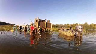 Duck Blind Build 2013 [upl. by Naitsabes234]