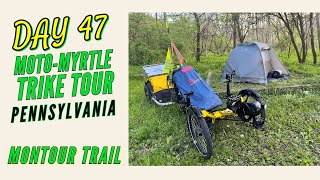 Day 47  Montour Trail Primitive Campground to Glassport PA A long and frustrating ride [upl. by Oby545]