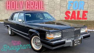 1992 Cadillac Brougham dElegance 1000 NO RESERVE Triple Black Vogue HOLY GRAIL 57 MOONROOF SOLD [upl. by Irap]