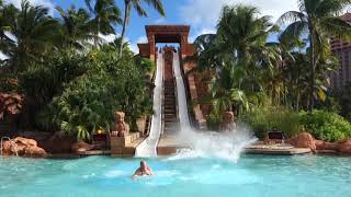 Waterslide Tour Atlantis Paradise Island Bahamas [upl. by Audre]