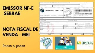 Nota Fiscal de Venda  MEI [upl. by Tirb]