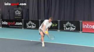 Tennis Backhand Topspin Technique [upl. by Hodosh90]