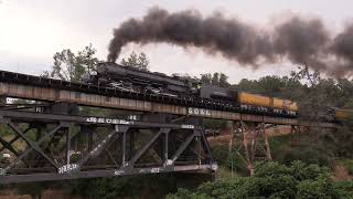 Union Pacific Big Boy 4014 Over Donner Pass 71424 [upl. by Thaddus]