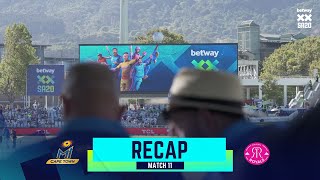 Betway SA20  Match 11 Recap  MI Cape Town ruled supreme in the first Cape derby of Season 2 [upl. by Ydnat289]