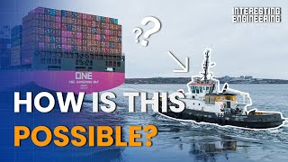 How small tugboats move massive ships [upl. by Leontina]