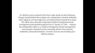 Dr McGinnis was involved in the Clean Lakes Study at Lake Allatoona Georgia [upl. by Dekow]