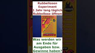 Rubbellosen Experiment  Lohnt sich Glücksspiel Rubbellose öffnen [upl. by Roanna96]