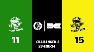 CBA  TEAM MATEU vs CBA  TEAM FUSTA  La Ribera Tour 3x3 2024  Challenger ENERO [upl. by Oberstone]