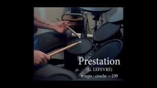 Technique caisse claire TraXX  Batteur  Prestation G LEFEVRE [upl. by Neeruan]