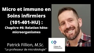 Chapitre 6 Relation hôtemicroorganismes Microbiologie et immunologie 101401HU [upl. by Aisayt]