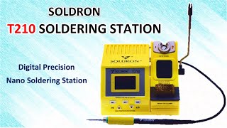 SOLDRON T210 SOLDERING STATION  T210  Nano Soldering Station [upl. by Mildrid593]