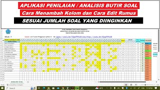 Rumus Aplikasi Analisis Butir Soal PG dan Uraian [upl. by Levinson]