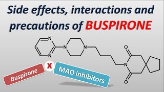 Side effects interactions and precautions of Buspirone [upl. by Aratahc295]