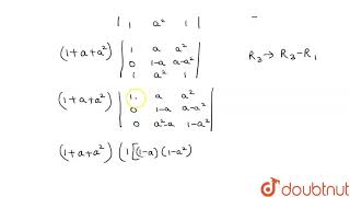 Show that the determinant 1aa2a21aaa21 is a perfect square [upl. by Maria]