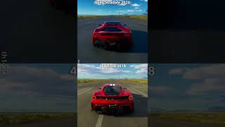 The Crew Motorfest  Ferrari SF90 Stradale 2020 vs Ferrari 488 Pista 2018 Drag Race Stock [upl. by Aeet]