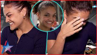 Laurie Hernandez Has Adorable Reaction To Team USA Olympics Throwback Video [upl. by Acinomaj]