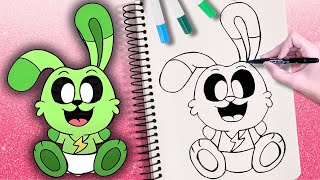 💚 Comment dessiner Baby Catnap 💗POPPY PLAY TIME  CARTOON BABY  Poppy Playtime  Critters souriants [upl. by Heiney579]