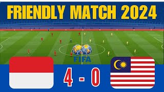 🔴 NDONESIA 40 MALAYSIA  FRIENDLY MATCH 2024  SELALU MENARIK DISIMAK [upl. by Ingar]