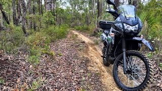 Riding the KLR around Mundaring Weir Perth Western Australia [upl. by Niamjneb512]