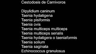 Cestodosis de los Carnivoros  Dipilidiasis  Teniasis  Parasitología  MV Z UNAMFESC [upl. by Alimaj]