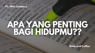 Renungan Jumat 20 Sept 24 quotAPA YANG PENTING BAGI HIDUPMU quot [upl. by Dielle231]