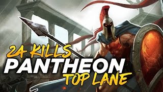 PANTHEON TOP LANE CARRY  League of Legends Commentary  Season 7 [upl. by Olracnaig]