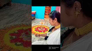 🏵️🏵️Onam Flower Design and celebration💐💐shortsfeedytshortsyoutubeshortsonamonamspecial [upl. by Fahey]