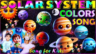 Solar System Colors Song for kids  8 Planets Song  Learn Planets kidssong learning planet kids [upl. by Nosned620]