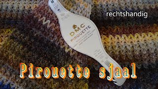 Haken  tutorial 563 Pirouette sjaal [upl. by Eenhpad]