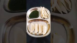 Fara shorts viral trending pitha fara green chutney yummy ytshorts [upl. by Ytsirc]