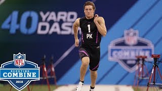 Kickers Run the 40Yard Dash 😱 NFL Combine Highlights [upl. by Saraiya]