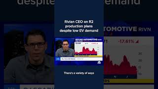 Rivian CEO on R2 production plans despite low EV demand Shorts [upl. by Elsilrac]