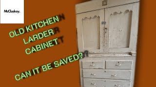 Huge Restoration of Old Larder Pantry Cabinet with Drawers [upl. by Zacharias]