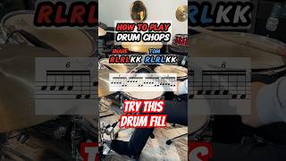 How to Play Drum Chops Drum Lesson drums [upl. by Dahsra]