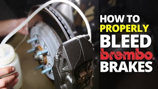 How To Bleed Brembo Brakes DIY [upl. by Debera]