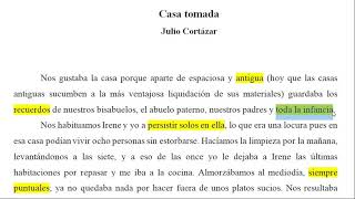 CASA TOMADA análisis JULIO CORTÁZAR [upl. by Anilrac744]