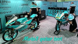 Qatar test 2021  pure sound team leopard racing moto3 [upl. by Liggett]