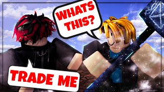 CATCHING SCAMMERS as a NOOB with Frost Warhammer ROBLOX ZO SAMURAI [upl. by Margetts]