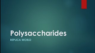 Polysaccharides  Carbohydrates In Hindi [upl. by Lenuahs700]