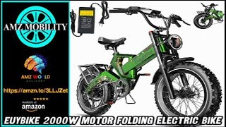 Describing EUYBIKE 2000W Motor Folding Electric Bike Amazon [upl. by Banky957]