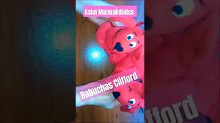 como hacer babuchas pantuflas EL GRAN PERRO ROJO CLIFFORD manualidades tutorial shorts diy [upl. by Lucic811]