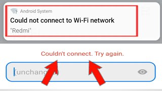 Could Not Connect To WiFi Network Android System Problem Solved  Couldnt ConnectTry Again [upl. by Garrott]