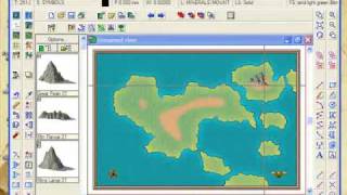 Part E Overland Mapping with Campaign Cartographer  Adding Mountains with the Symbols Function [upl. by Ezra]