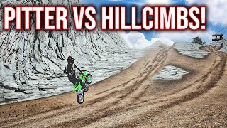 NEW ELECTRIC PITBIKE VS INSANE HILLCLIMBS THIS THING IS INSANE [upl. by Soisatsana]