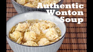 Wonton Soup from scratch  How to Make Authentic Cantonese Wonton Noodle Soup 云吞面 [upl. by Scrivens]