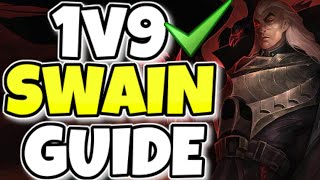 Swain Gameplay How to Play Swain BOTADC BuildGuide LoL Meta [upl. by Mareld]